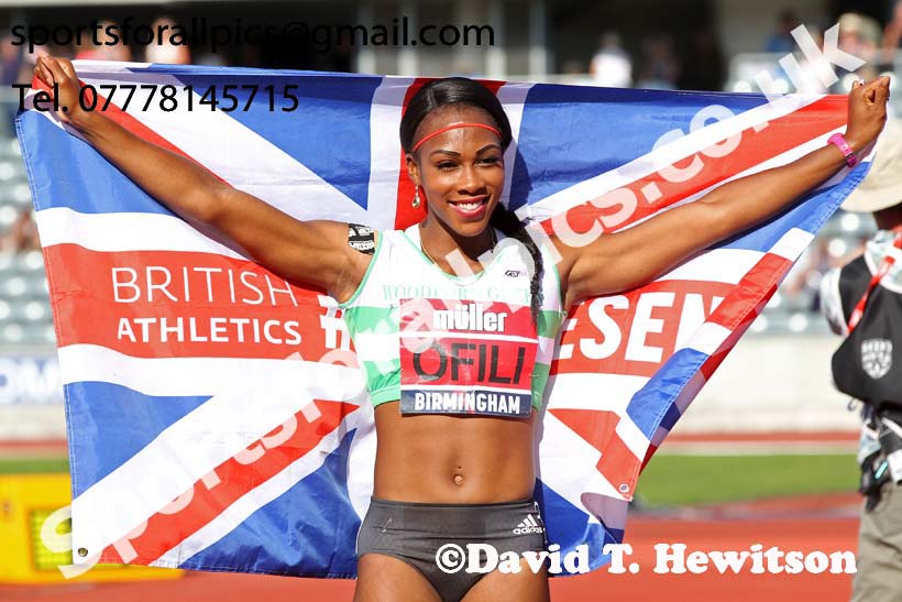 Womens 100 metres hurdles, 2019 Muller British Championships, Alexander Stadium, Birmingham. Photo: David T. Hewitson/Sports for All Pics